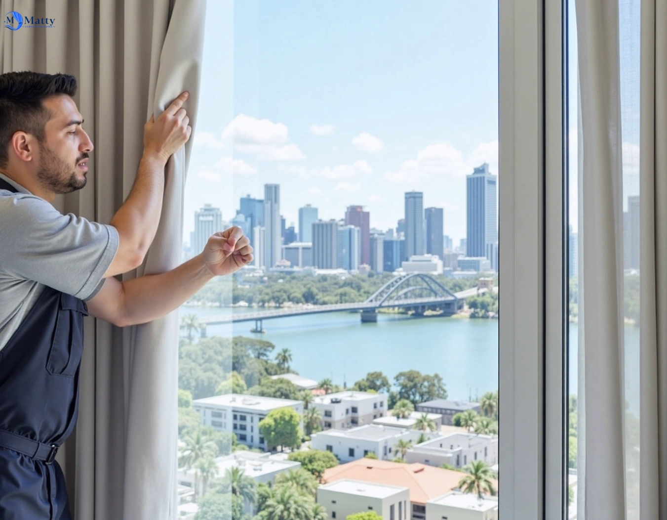 Professional curtain steam cleaning service birchgrove-nsw QLD by Matty Curtain Cleaning